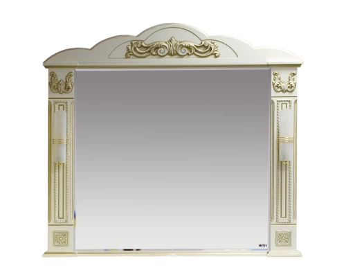 Зеркало Misty Барокко 120 Зеркало бежевое патина Л-Бар02120-033