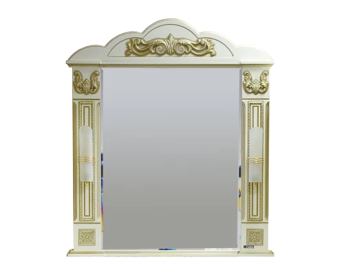 Зеркало Misty Барокко 80 Зеркало бежевое патина Л-Бар02080-033