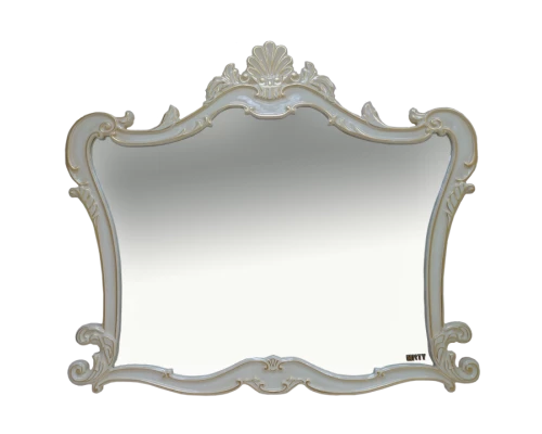 Зеркало Misty Bianco 100 белое сусальное золото Л-Бья02100-391