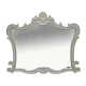 Зеркало Misty Bianco 100 белое сусальное золото Л-Бья02100-391