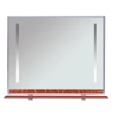 Зеркало Misty Джулия -105 Зеркало с полочкой 12 КРАКОЛЕТ красный Л-Джу03105-0413