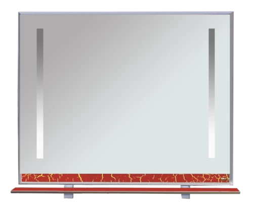 Зеркало Misty Джулия -105 Зеркало с полочкой 12 КРАКОЛЕТ красный Л-Джу03105-0413