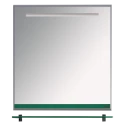 Зеркало Misty Джулия - 65 Зеркалос полочкой 12 мм зеленое Л-Джу03065-0810