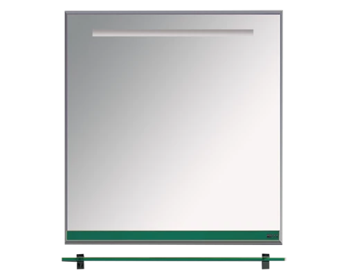 Зеркало Misty Джулия - 65 Зеркалос полочкой 12 мм зеленое Л-Джу03065-0810