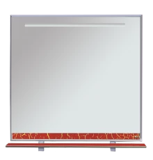 Зеркало Misty Джулия - 85 Зеркало с полочкой 12 КРАКОЛЕТ красный Л-Джу03085-0413