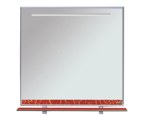 Зеркало Misty Джулия - 85 Зеркало с полочкой 12 КРАКОЛЕТ красный Л-Джу03085-0413