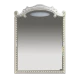 Зеркало Misty Элис - 90 Зеркало белое патина/стекло Л-Эли02090-013