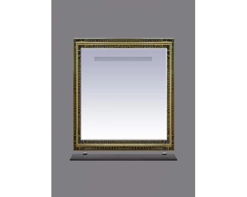 Зеркало Misty Fresko 75 краколет черный патина Л-Фре03075-0217
