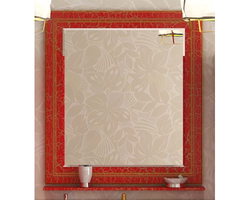 Зеркало Misty Fresko 90 краколет красный патина Л-Фре03090-0417