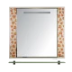 Зеркало Misty Канада - 90 Зеркало бел. с полочкой (кленовый лист) Л-Кан03090-315