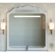 Зеркало Misty Milano 120 белое патина/декор Л-Мил02120-013