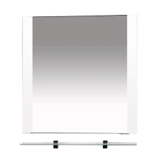 Зеркало Misty Орхидея - 70 с полочкой белое П-Жас03070-011