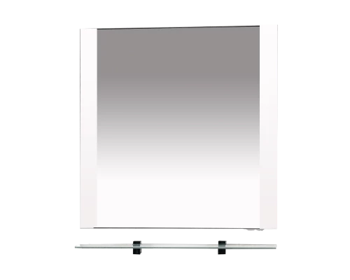 Зеркало Misty Орхидея - 70 с полочкой белое П-Жас03070-011