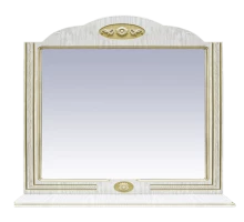 Зеркало Misty Roma -120 Зеркало ясень патина со светильником Л-Ром02120-473Св