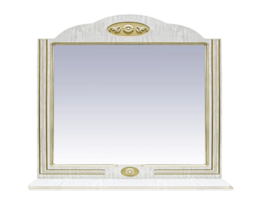 Зеркало Misty Roma -120 Зеркало ясень патина со светильником Л-Ром02120-473Св