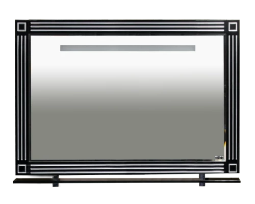 Зеркало Misty Venezia -105 Зеркало с полочкой черное патина Л-Внц03105-023