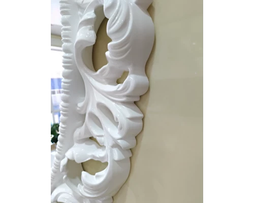 Зеркало Misty Аврора O.1021.BA.ZA col 131 Зеркало 750х945 (белый, овальное)