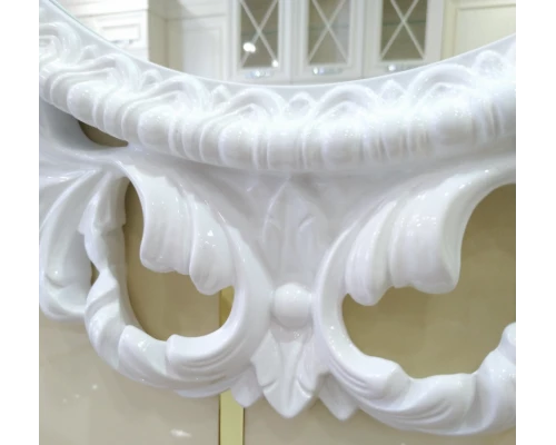 Зеркало Misty Аврора O.1021.BA.ZA col 131 Зеркало 750х945 (белый, овальное)