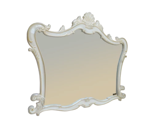 Зеркало Misty Bianco 100 белое сусальное золото Л-Бья02100-391