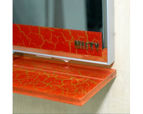 Зеркало Misty Джулия - 85 Зеркало с полочкой 12 КРАКОЛЕТ красный Л-Джу03085-0413