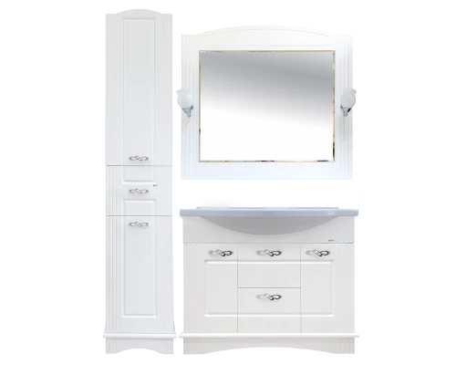 Зеркало Misty Эльбрус -100 Зеркало белая эмаль П-Эль02100-011