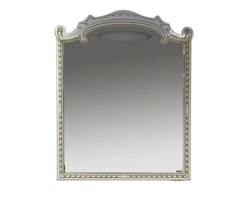Зеркало Misty Элис -100 Зеркало белая патина/стекло Л-Эли02100-013