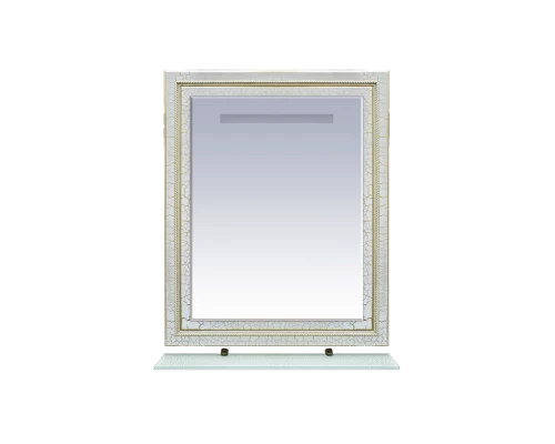 Зеркало Misty Fresko 75 краколет белый патина Л-Фре03075-0117