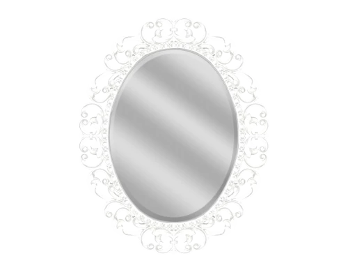 Зеркало Misty Аврора O.1076.PA.ZA col 131 Зеркало 820х1020 (белый, овальное)