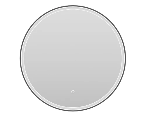 Зеркало Brevita Pluto - 600x600 (черное)