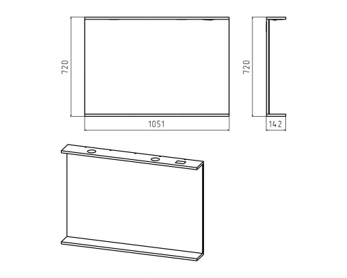 Зеркало Misty Енисей - 105 со светом Э-Ени02105-011