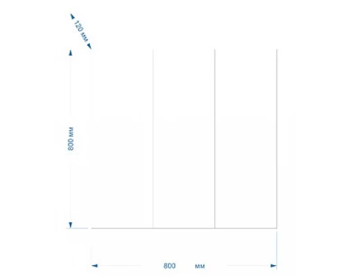 Зеркальный шкаф Misty Балтика - 80 Зеркало-шкаф без света Э-Бал04080-011