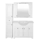 Зеркальный шкаф Misty Лувр - 105 с 2-мя шкафчиками белый П-Лвр03105-0122Ш