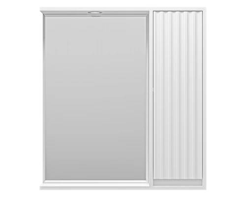 Зеркальный шкаф Brevita Balaton - 75 правый (белый)