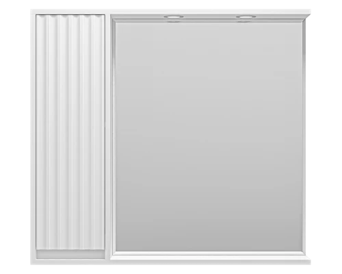 Зеркальный шкаф Brevita Balaton - 90 левый (белый)