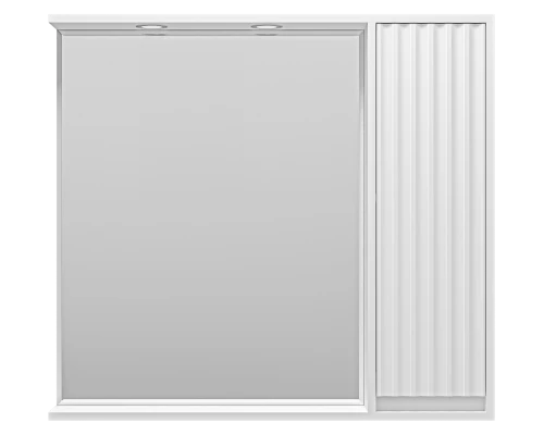 Зеркальный шкаф Brevita Balaton - 90 правый (белый)