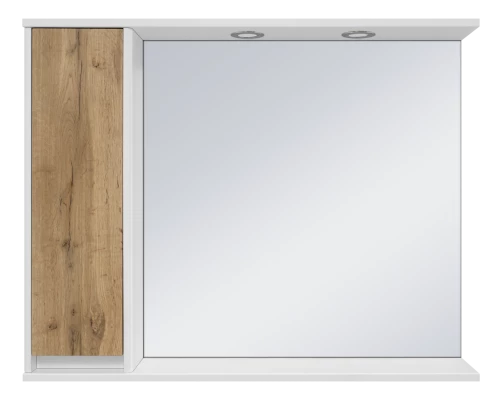 Зеркальный шкаф Misty Адриана - 90 с полочкой левый П-Адр03090-01Л