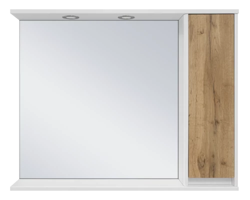 Зеркальный шкаф Misty Адриана - 90 с полочкой правый П-Адр03090-01П