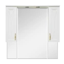 Зеркальный шкаф Misty Амбра - 100 белый П-Амб02100-0122Я