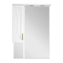 Зеркальный шкаф Misty Амбра - 70 белый левый П-Амб0270-0322ЯЛ