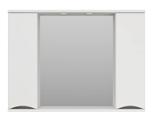 Зеркальный шкаф Misty Атлантик - 100 (белый) П-Атл-4100-010