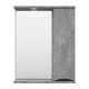 Зеркальный шкаф Misty Атлантик - 60 правый (серый камень) П-Атл-4060-050П