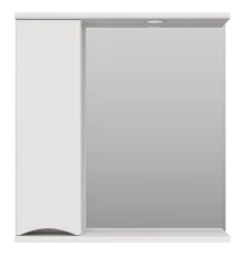 Зеркальный шкаф Misty Атлантик - 70 левый (белый) П-Атл-4070-010Л
