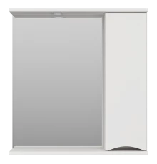 Зеркальный шкаф Misty Атлантик - 70 правый (белый) П-Атл-4070-010П