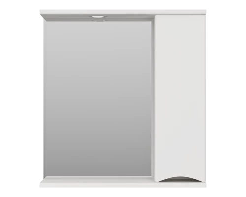 Зеркальный шкаф Misty Атлантик - 70 правый (белый) П-Атл-4070-010П