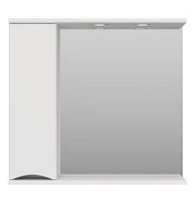 Зеркальный шкаф Misty Атлантик - 80 левый (белый) П-Атл-4080-010Л