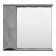Зеркальный шкаф Misty Атлантик - 80 левый (серый камень) П-Атл-4080-050Л
