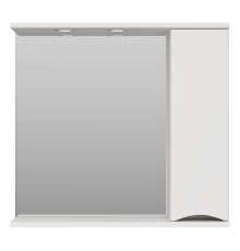Зеркальный шкаф Misty Атлантик - 80 правый (белый) П-Атл-4080-010П