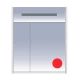 Зеркальный шкаф Misty Джулия 65 красный Л-Джу04065-0410