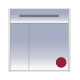 Зеркальный шкаф Misty Джулия 85 бордовый Л-Джу04085-1010