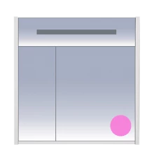 Зеркальный шкаф Misty Джулия 85 розовый Л-Джу04085-1210